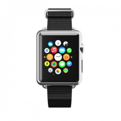 Incipio Nato-Style Band for Apple Watch 38mm Black/Silver