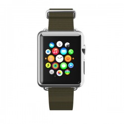 Incipio Nato-Style Band for Apple Watch 42mm Green/Silver