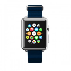 Incipio Nato-Style Band for Apple Watch 42mm Navy/Silver