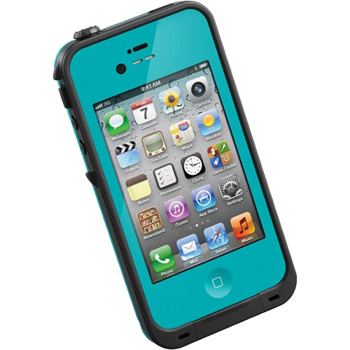 Aardbei Ambassade Vuilnisbak LifeProof Case for iPhone 4/4s (Teal) | shopmobilebling.com