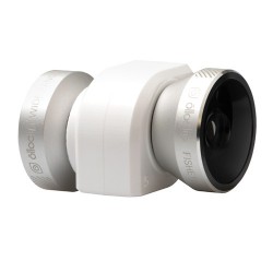 Olloclip 4-in-1 Photo Lens for iPhone 5/5S (Silver Lens with White Clip)