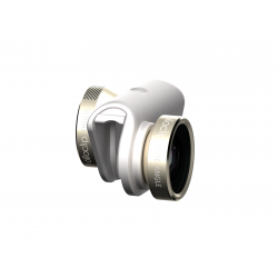 Olloclip 4-in-1 Photo Lens for iPhone 6/6S/6 Plus/6S Plus (Gold Lens with White Clip)