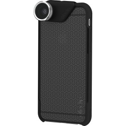 Olloclip 4-in-1 Photo Lens Plus Ollocase for iPhone 6/6S Plus (Silver Lens with Black Clip & Smoke and Black Case)